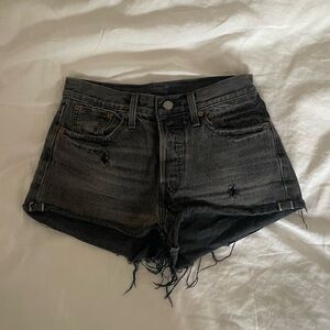 Levis Denim Dark Grey Shorts | Size 27